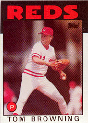1986 Topps Baseball Cards      652     Tom Browning